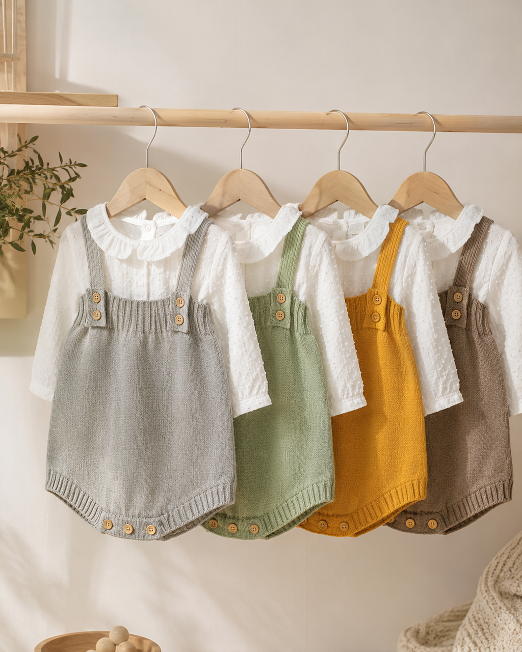 Soft Knit Baby Outfit Set