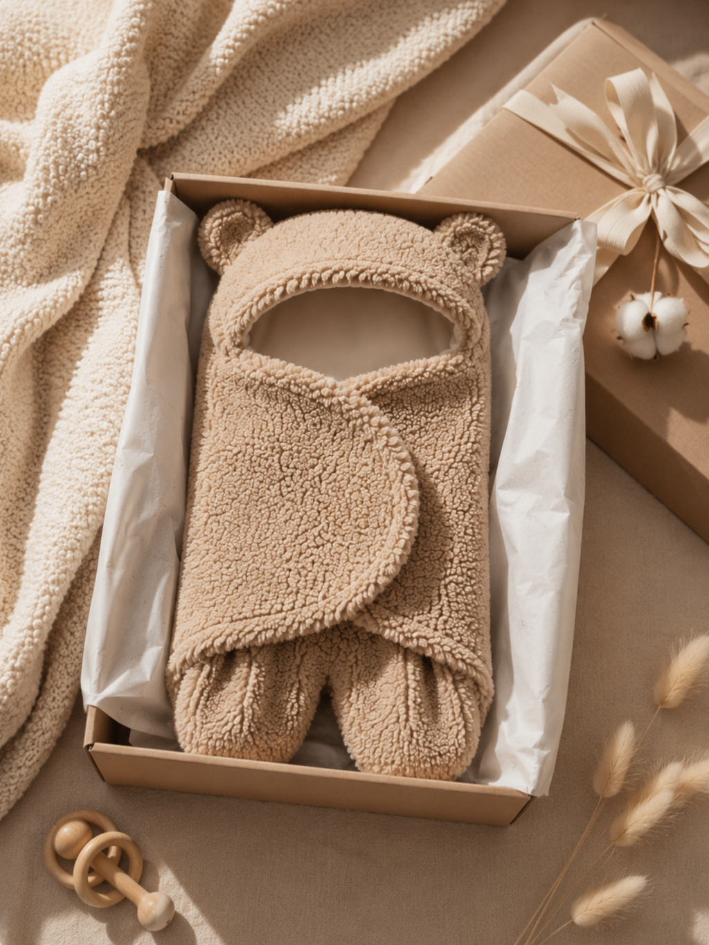 Soft Knit Baby Swaddle Blanket
