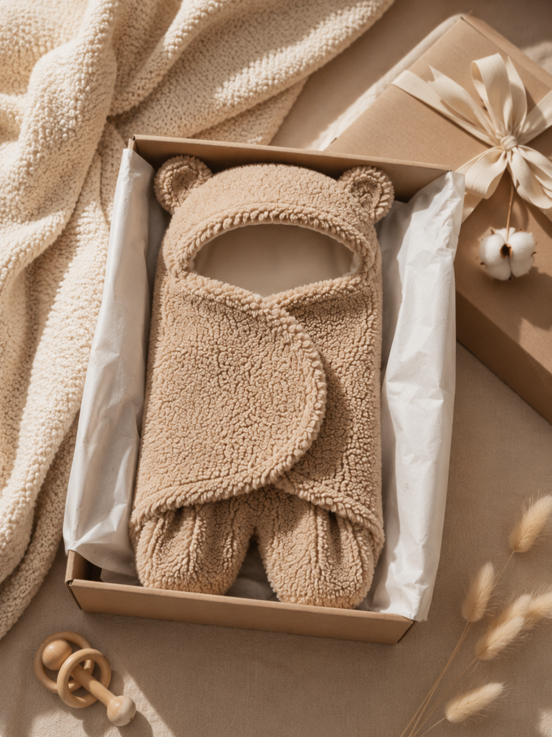 Soft Knit Baby Swaddle Blanket
