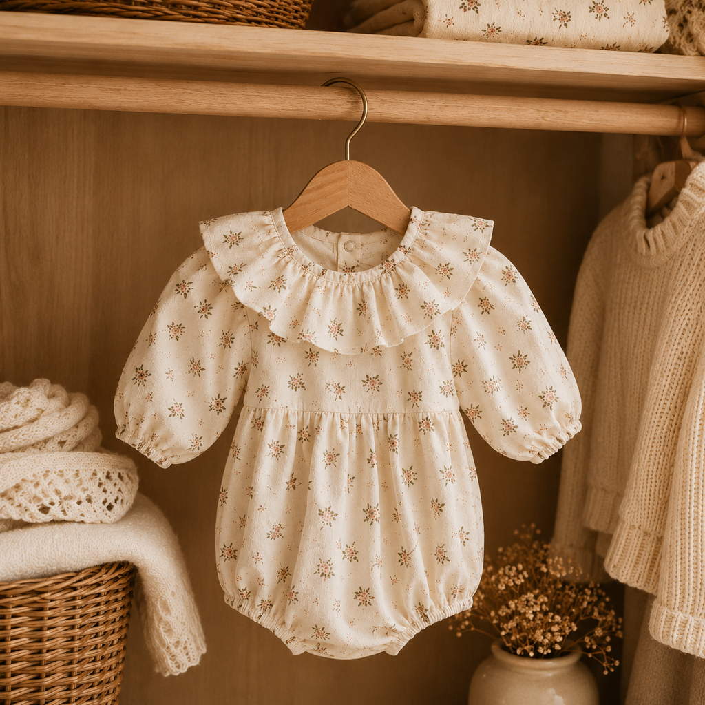 Elodie Floral Baby Romper