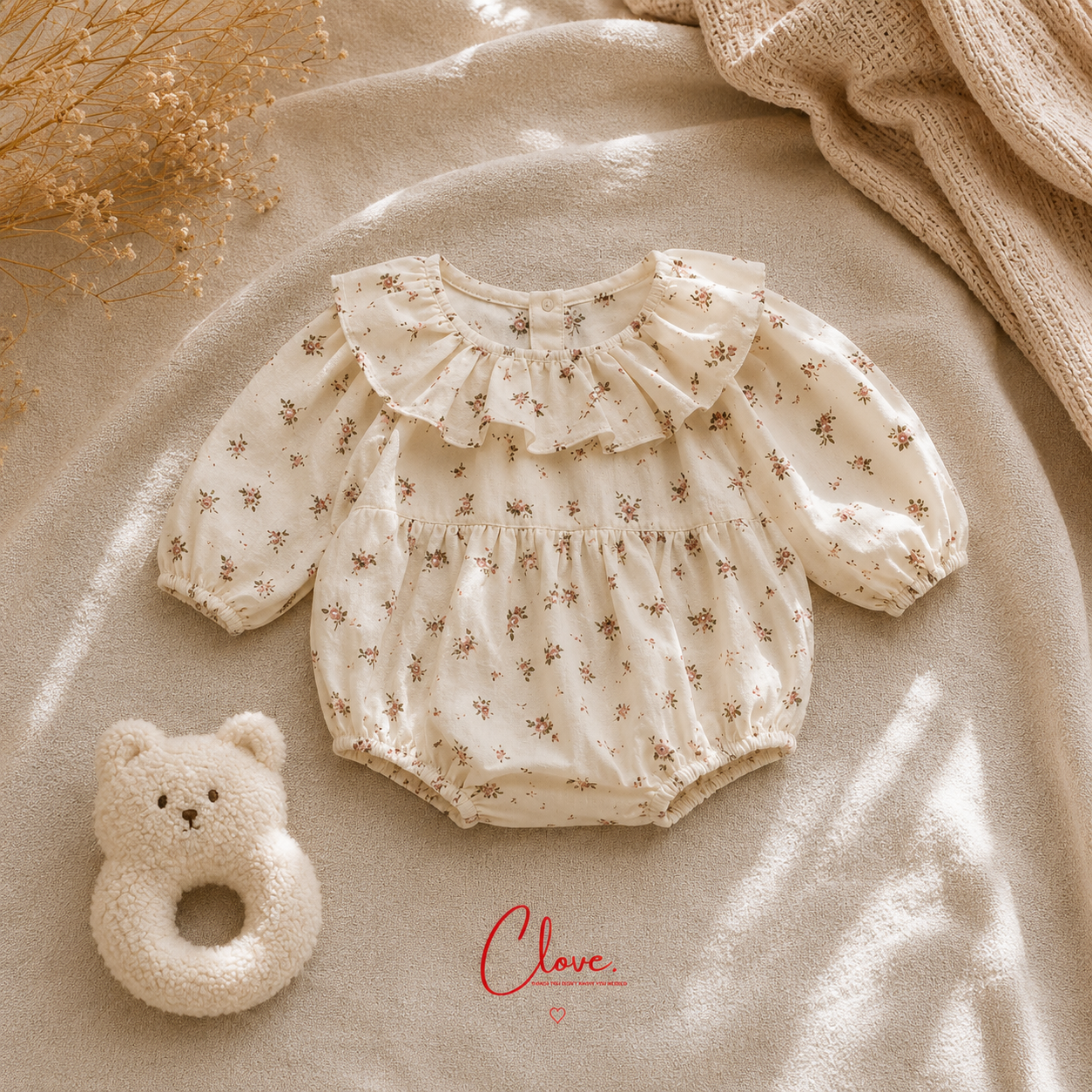 Elodie Floral Baby Romper