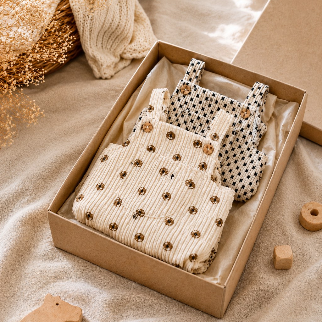 Oliver Textured Baby Romper