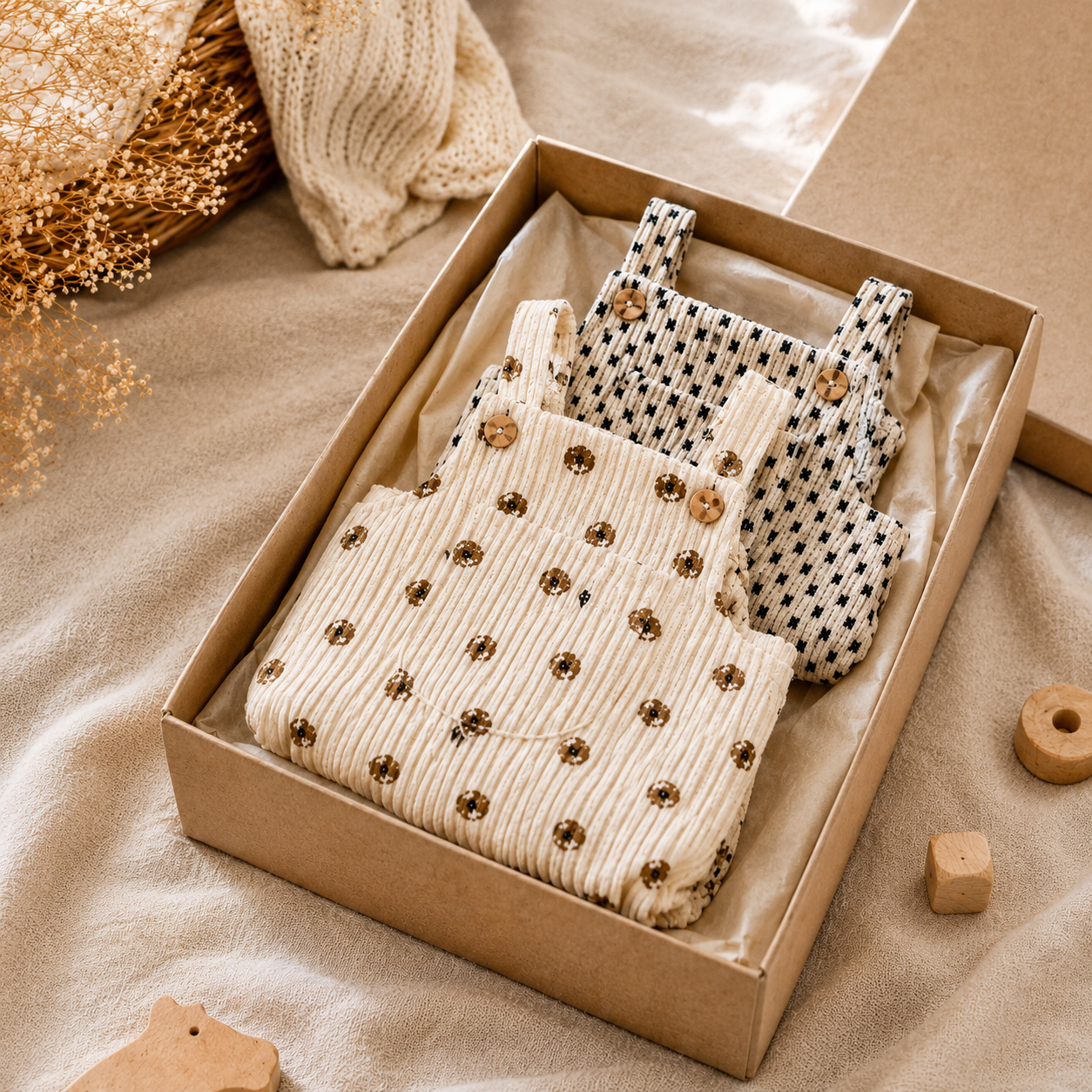 Oliver Textured Baby Romper