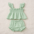 Ruffled Baby Summer Outfit Set